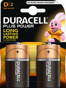DURACELL - Duracell Plus Power D - MN1300/2-E⚡shock