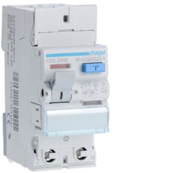 Hager - Aardlekschakelaar 2P 40A 30mA type A qc  - CDS240E-E⚡shock