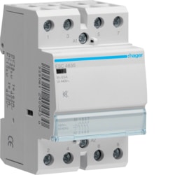 Hager - Geruisloze contactor 230V 4NO x 63A - ESC463S-E⚡shock