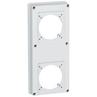 legrand - Afdekplaat P17 - 2 x 16A/32 A 125 x 280 mm - hartafst. 70x70 - 57718-E⚡shock