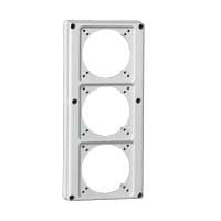 legrand - Afdekplaat P17 - 3 x 16 A 125 x 280 mm - hartafst. 70x70 - 57714-E⚡shock