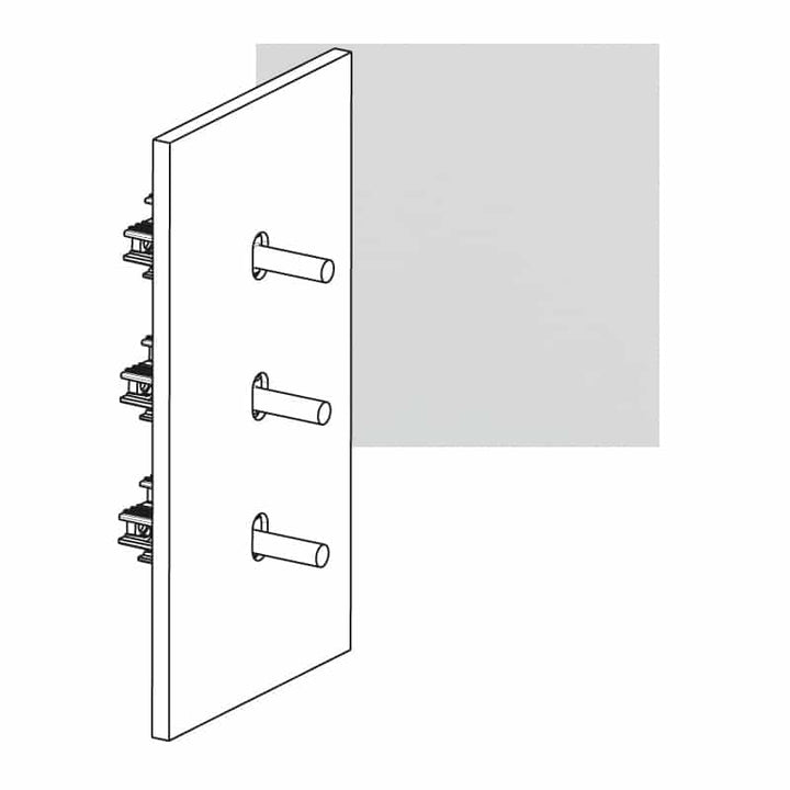 Legrand - ART 3x wissel vert. 10A - épure Satijn wit - AR67906-E⚡shock