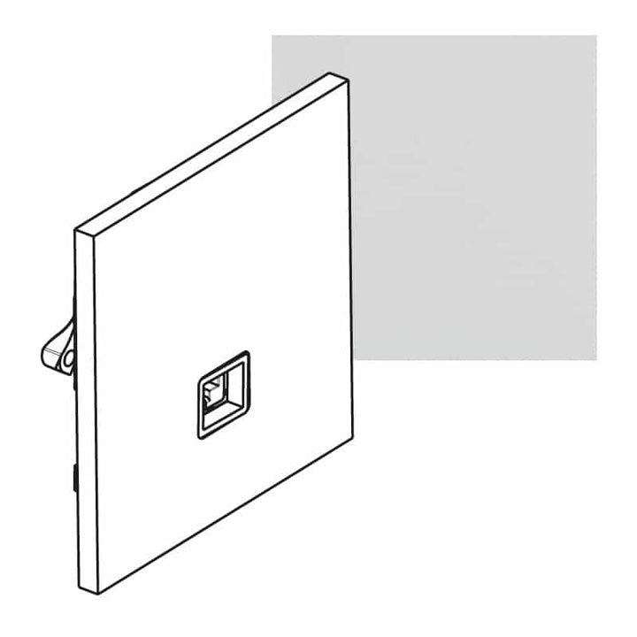 Legrand - ART ctdoos RJ45 FTP cat 6 épure Satijn wit - AR67925-E⚡shock