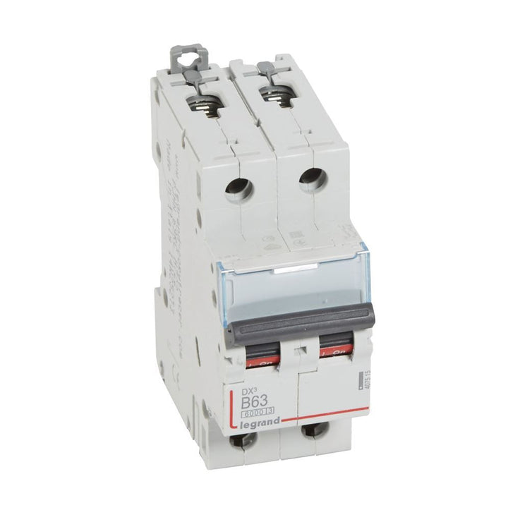 legrand - Autom. DX³ 6000A/10kA 2P B63 230/400V - 2 modules - 407515-E⚡shock