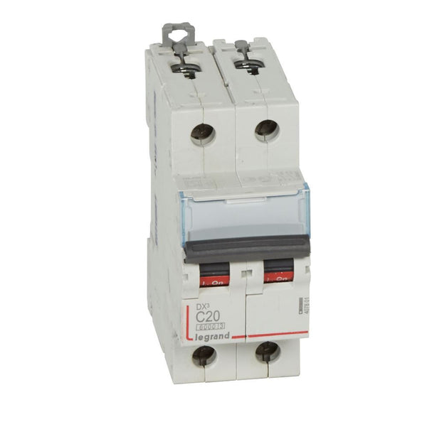 legrand - Autom. DX³ 6000A/10kA 2P C20 400V 2 modules - 407801-E⚡shock