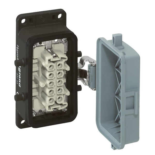 Legrand - Hypra connector inb.sok. vrouw klapd. met. 500V-16A - 16 P+A - 053154-E⚡shock