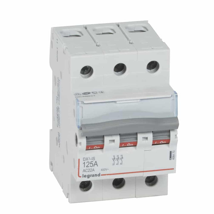 Legrand - Lastschakelaar DX³ 3P 125A 3 modules - 406470-E⚡shock