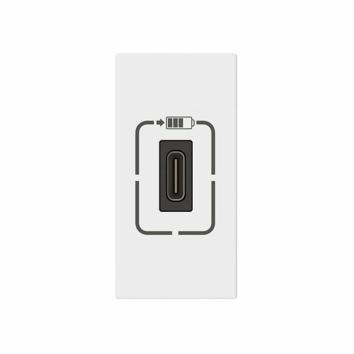 Legrand - Mosaic USB lader C-1.5A-7.5W 1 mod wit - 077589-E⚡shock