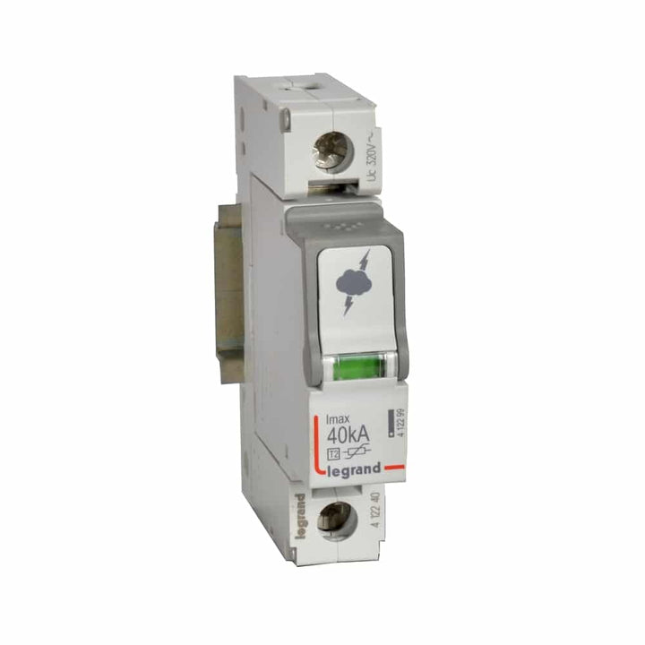 Legrand - Overspann. 1P - 40kA - T2 1.7kV - 320V - 1 module - 412240-E⚡shock