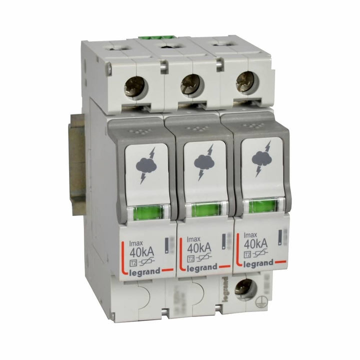 Legrand - Overspann. T2 - 3P - 40kA 2.1kV - Uc 440V - 3 modules - 412232-E⚡shock