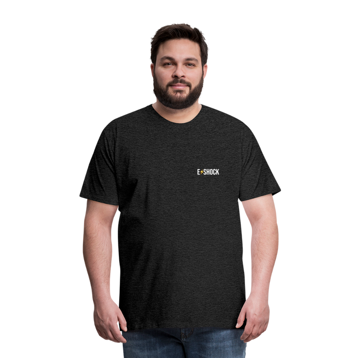 Mannen Premium T-shirt - houtskool