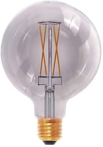 Segula - LED Smokey Grey Globe 125 6W  CRI+90 2000K 250LM - SG-50503-E⚡shock