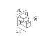 Wever & Ducré - 1-Fase Track Voeding Links Zwart - 90014019-E⚡shock