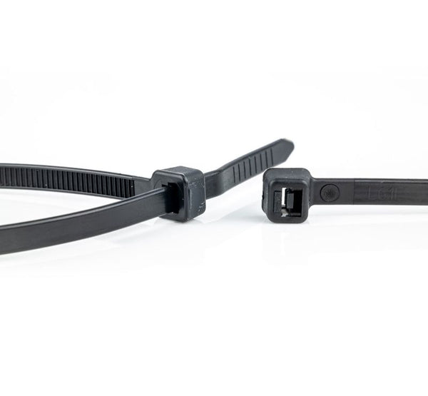 WKK - Kunststof kabelbinders - Voor universeel gebruik - Zwart (UV bestendig) - 300x3,6mm - 110194071-E⚡shock